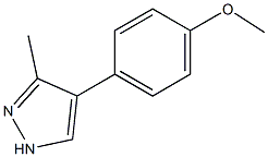 4-(4-methoxyphenyl)-3-methyl-1H-pyrazole Struktur