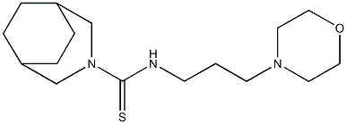 N3-(3-morpholinopropyl)-3-azabicyclo[3.2.2]nonane-3-carbothioamide Struktur