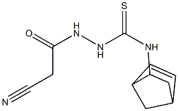 N1-bicyclo[2.2.1]hept-5-en-2-yl-2-(2-cyanoacetyl)hydrazine-1-carbothioamide Struktur