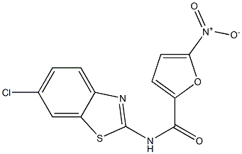 N2-(6-chloro-1,3-benzothiazol-2-yl)-5-nitro-2-furamide Struktur