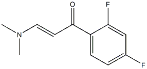 1-(2,4-difluorophenyl)-3-(dimethylamino)prop-2-en-1-one Struktur