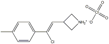 [3-chloro-3-(4-methylphenyl)prop-2-enylidene](dimethyl)ammonium perchlorate Struktur