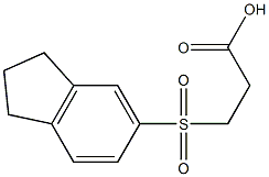 3-(2,3-dihydro-1H-inden-5-ylsulfonyl)propanoic acid Struktur