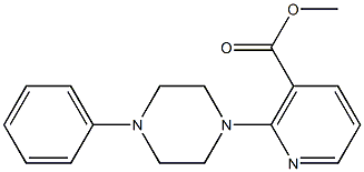 methyl 2-(4-phenylpiperazino)nicotinate Struktur