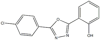 2-[5-(4-chlorophenyl)-1,3,4-oxadiazol-2-yl]benzenol Struktur