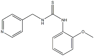 N-(2-methoxyphenyl)-N'-(4-pyridylmethyl)thiourea Struktur