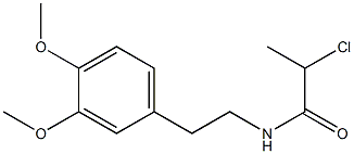 2-chloro-N-(3,4-dimethoxyphenethyl)propanamide Struktur