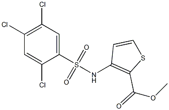 methyl 3-{[(2,4,5-trichlorophenyl)sulfonyl]amino}thiophene-2-carboxylate Struktur