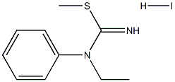 methyl (ethylanilino)methanimidothioate hydroiodide Struktur