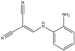 2-[(2-aminoanilino)methylidene]malononitrile Struktur