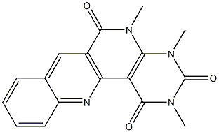 2,4,5-trimethyl-1,2,3,4,5,6-hexahydrobenzo[b]pyrimido[4,5-h][1,6]naphthyridine-1,3,6-trione Struktur