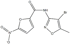 N2-(4-bromo-5-methylisoxazol-3-yl)-5-nitro-2-furamide Struktur