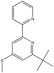 2-(tert-butyl)-4-(methylthio)-6-(2-pyridyl)pyridine Struktur