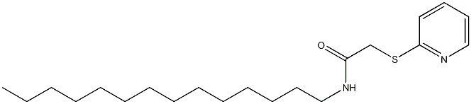 N1-tetradecyl-2-(2-pyridylthio)acetamide Struktur