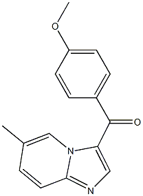 (4-methoxyphenyl)(6-methylimidazo[1,2-a]pyridin-3-yl)methanone Struktur