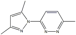 3-(3,5-dimethyl-1H-pyrazol-1-yl)-6-methylpyridazine Struktur