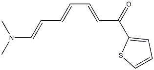 7-(dimethylamino)-1-(2-thienyl)hepta-2,4,6-trien-1-one Struktur