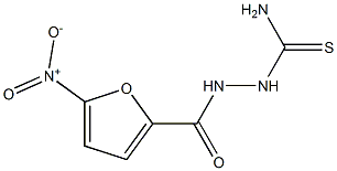 2-[(5-nitro-2-furyl)carbonyl]hydrazine-1-carbothioamide Struktur