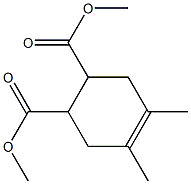 dimethyl 4,5-dimethylcyclohex-4-ene-1,2-dicarboxylate Struktur