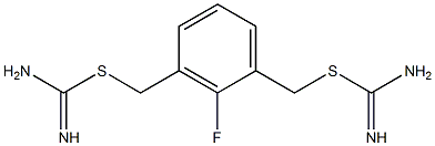 3-({[amino(imino)methyl]thio}methyl)-2-fluorobenzyl aminomethanimidothioate Struktur