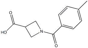 1-(4-methylbenzoyl)-3-azetanecarboxylic acid Struktur