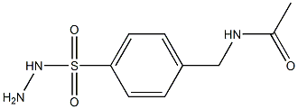 N1-[4-(hydrazinosulfonyl)benzyl]acetamide Struktur