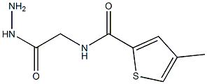 N2-(2-hydrazino-2-oxoethyl)-4-methylthiophene-2-carboxamide Struktur