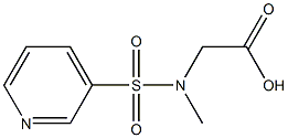 [methyl(pyridin-3-ylsulfonyl)amino]acetic acid Struktur