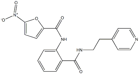 N2-[2-({[2-(4-pyridyl)ethyl]amino}carbonyl)phenyl]-5-nitro-2-furamide Struktur