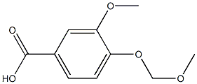 3-methoxy-4-(methoxymethoxy)benzoic acid Struktur