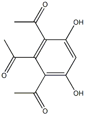 1-(2,3-diacetyl-4,6-dihydroxyphenyl)ethan-1-one Struktur