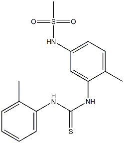 N-{4-methyl-3-[(2-toluidinocarbothioyl)amino]phenyl}methanesulfonamide Struktur