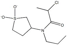 2-chloro-N-(1,1-dioxidotetrahydrothien-3-yl)-N-propylpropanamide Struktur