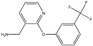 {2-[3-(Trifluoromethyl)phenoxy]pyridin-3-yl}methylamine Struktur