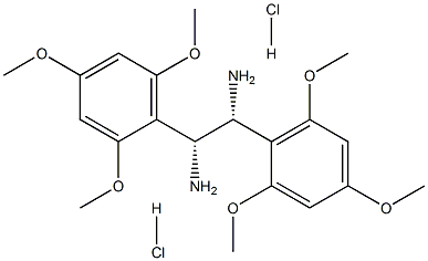 (R,R)-1,2-Bis(2,4,6-trimethoxyphenyl)-1,2-ethanediamine dihydrochloride Struktur