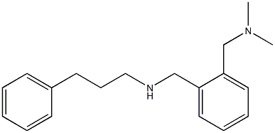 ({2-[(dimethylamino)methyl]phenyl}methyl)(3-phenylpropyl)amine Struktur