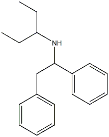 (1,2-diphenylethyl)(pentan-3-yl)amine Struktur