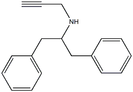 (1,3-diphenylpropan-2-yl)(prop-2-yn-1-yl)amine Struktur