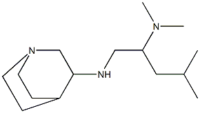 (1-{1-azabicyclo[2.2.2]octan-3-ylamino}-4-methylpentan-2-yl)dimethylamine Struktur