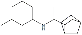 (1-{bicyclo[2.2.1]heptan-2-yl}ethyl)(heptan-4-yl)amine Struktur