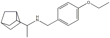 (1-{bicyclo[2.2.1]heptan-2-yl}ethyl)[(4-ethoxyphenyl)methyl]amine Struktur