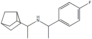 (1-{bicyclo[2.2.1]heptan-2-yl}ethyl)[1-(4-fluorophenyl)ethyl]amine Struktur