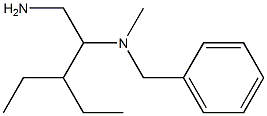 (1-amino-3-ethylpentan-2-yl)(benzyl)methylamine Struktur