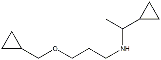 (1-cyclopropylethyl)[3-(cyclopropylmethoxy)propyl]amine Struktur