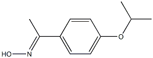 (1E)-1-(4-isopropoxyphenyl)ethanone oxime Struktur