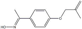 (1E)-1-{4-[(2-methylprop-2-enyl)oxy]phenyl}ethanone oxime Struktur