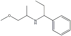 (1-methoxypropan-2-yl)(1-phenylpropyl)amine Struktur