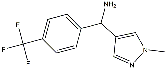 (1-methyl-1H-pyrazol-4-yl)[4-(trifluoromethyl)phenyl]methanamine Struktur