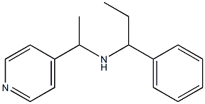 (1-phenylpropyl)[1-(pyridin-4-yl)ethyl]amine Struktur