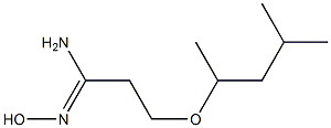 (1Z)-3-(1,3-dimethylbutoxy)-N'-hydroxypropanimidamide Struktur